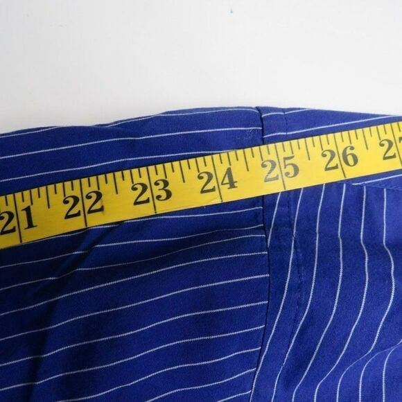 Chaps Button Up Shirt Men's Size16 34/35 Wrinkle Free Classic Fit Long Sleeve - Picture 8 of 8